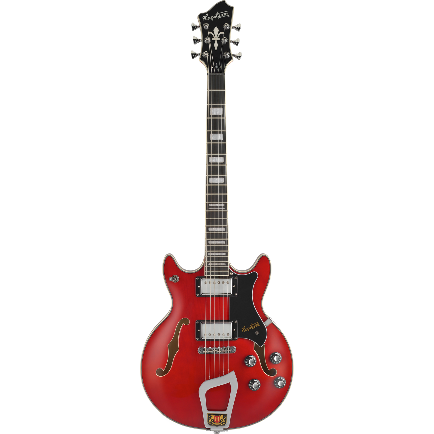 Hagstrom Alvar Semi-Hollow Electric Guitar - Wild Cherry Transparent