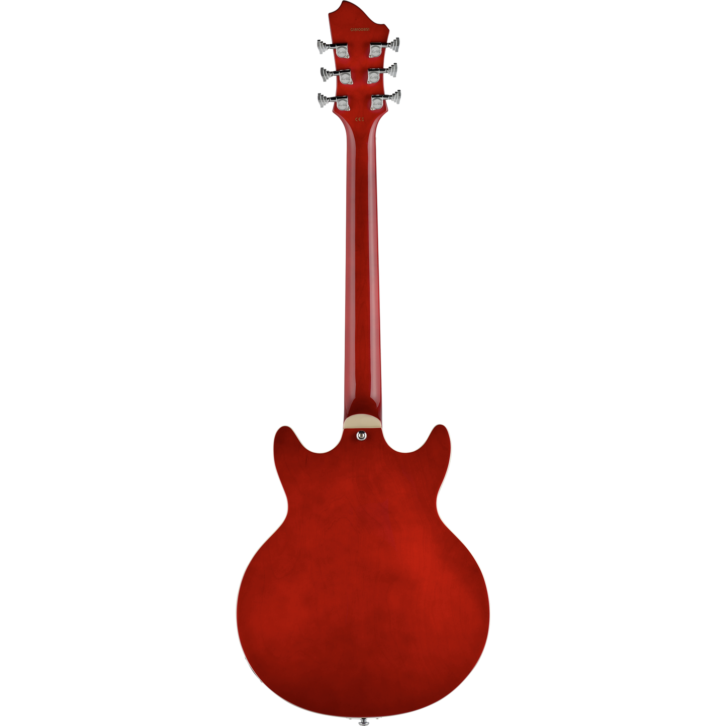 Hagstrom Alvar Semi-Hollow Electric Guitar - Wild Cherry Transparent