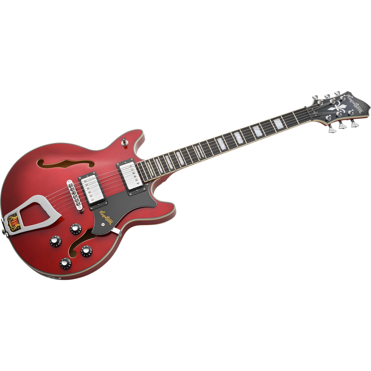Hagstrom Alvar Semi-Hollow Electric Guitar - Wild Cherry Transparent