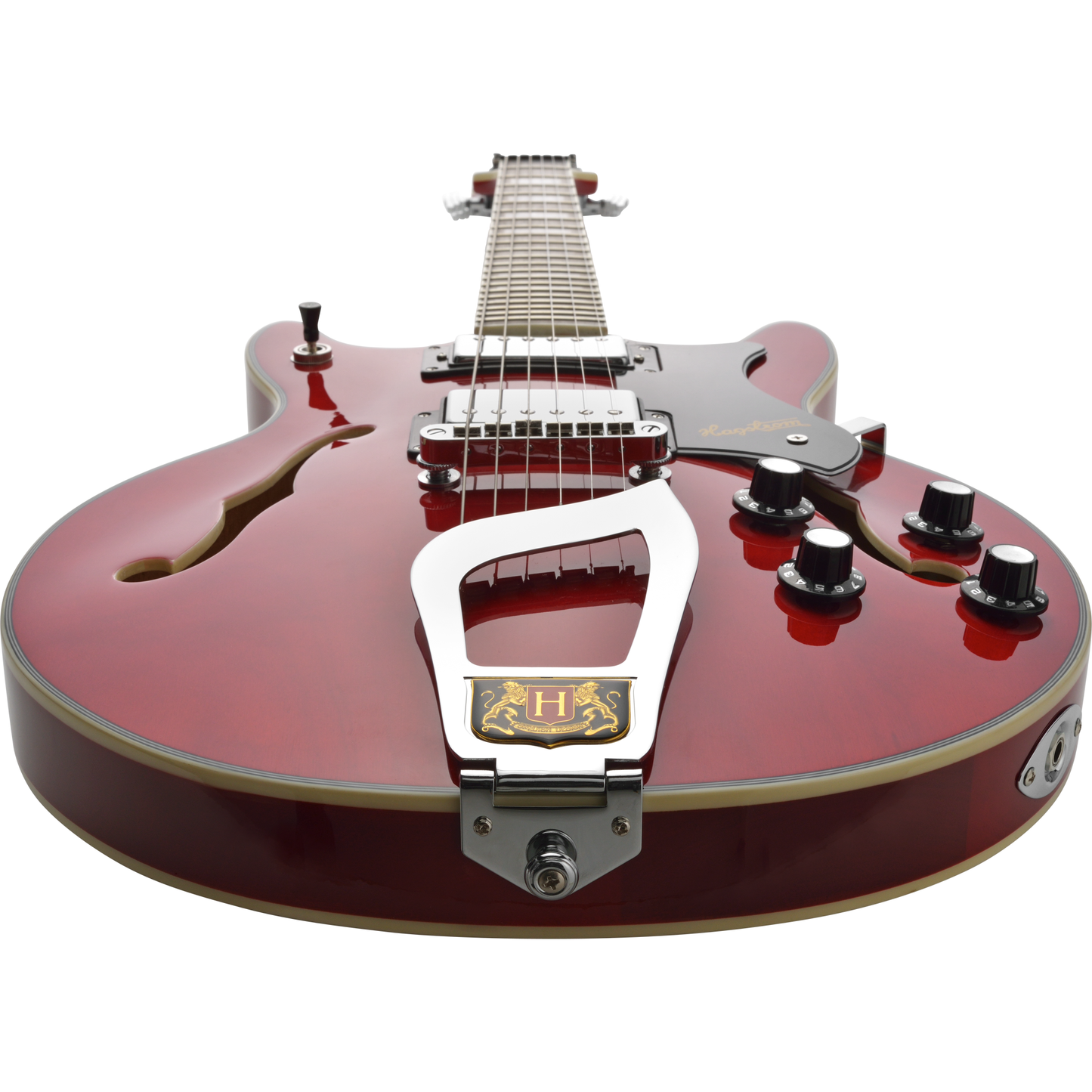 Hagstrom Alvar Semi-Hollow Electric Guitar - Wild Cherry Transparent