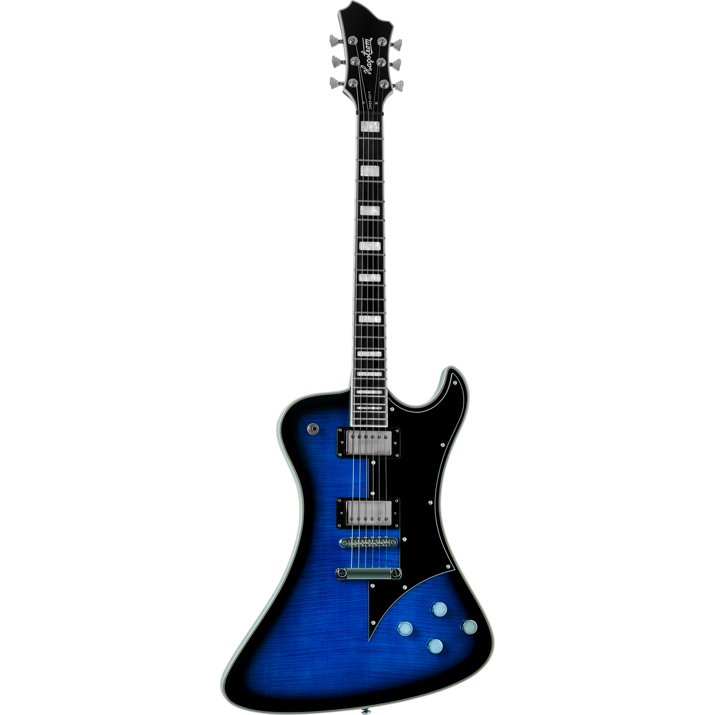 Hagstrom Fantomen Special Flame Maple Top Electric Guitar - Worn Denim