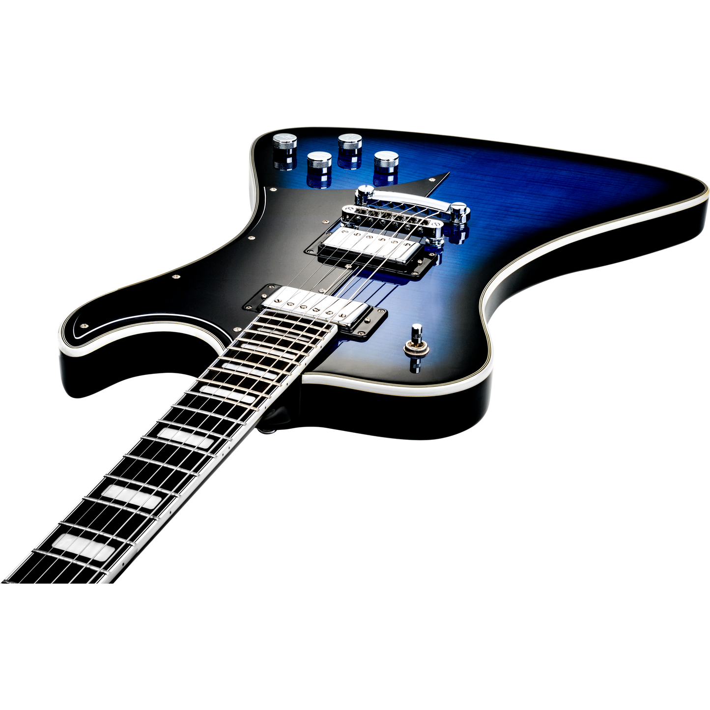 Hagstrom Fantomen Special Flame Maple Top Electric Guitar - Worn Denim