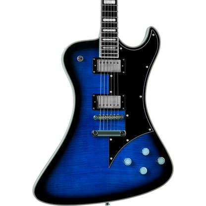 Hagstrom Fantomen Special Flame Maple Top Electric Guitar - Worn Denim