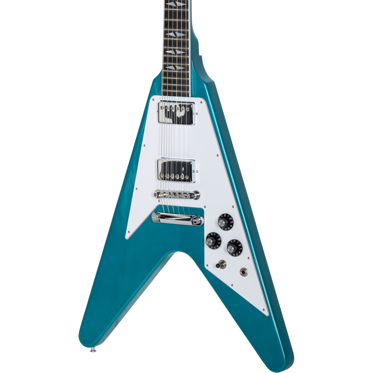 Gibson Custom 1969 Flying V Reissue Gloss Electric Guitar - Aqua Mist