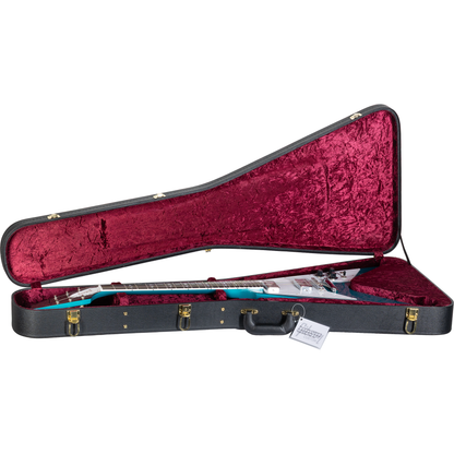 Gibson Custom 1969 Flying V Reissue Gloss Electric Guitar - Aqua Mist