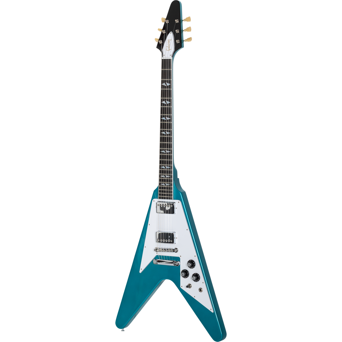 Gibson Custom 1969 Flying V Reissue Gloss Electric Guitar - Aqua Mist