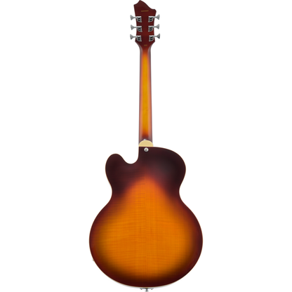 Hagstrom HJ800 Hollow Body Jazz Electric Guitar - Vintage Sunburst