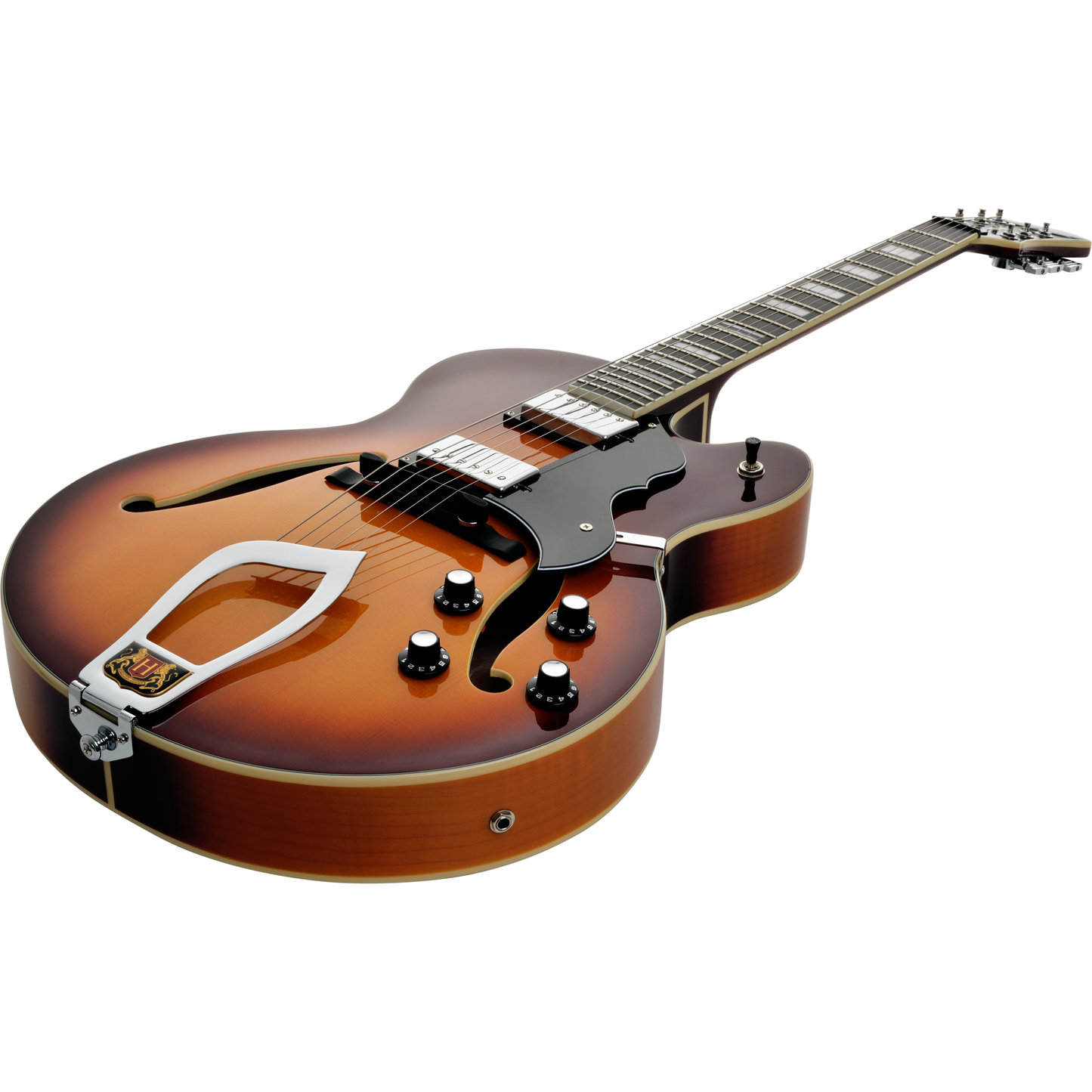 Hagstrom HJ800 Hollow Body Jazz Electric Guitar - Vintage Sunburst