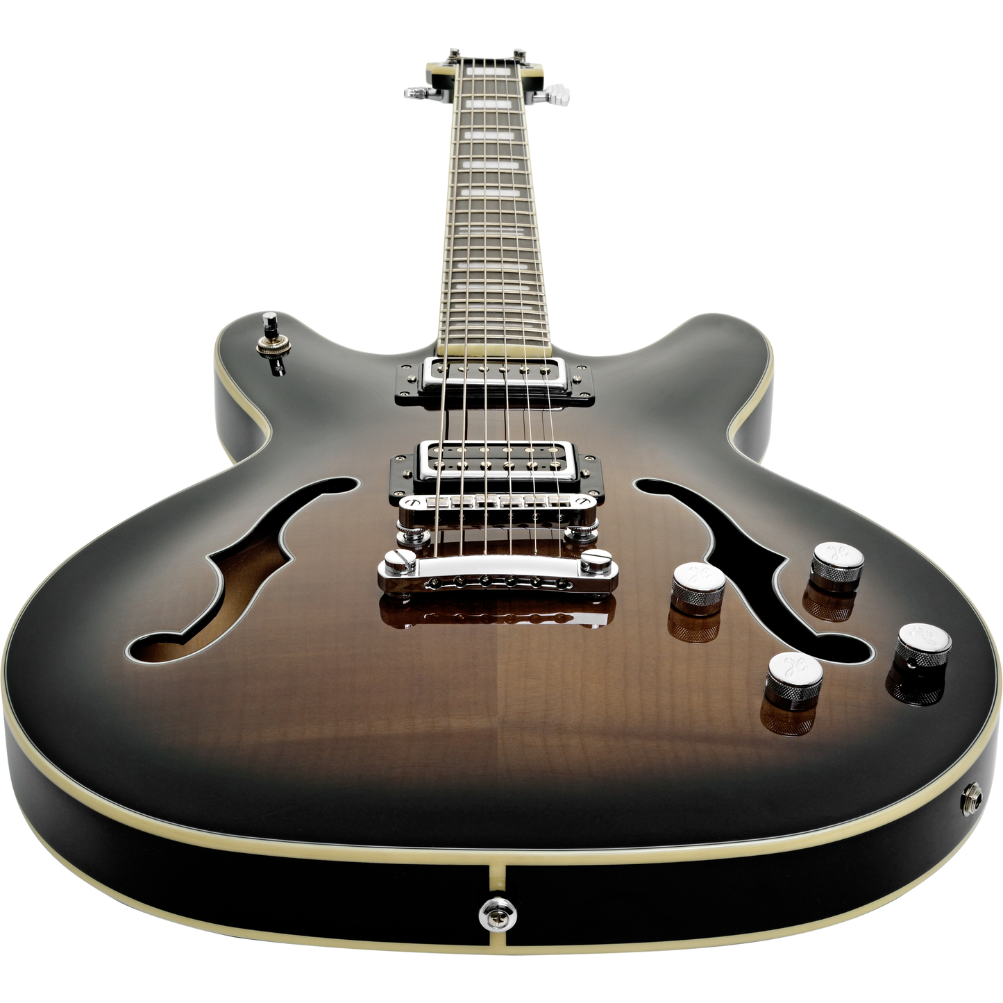 Hagstrom Viking Deluxe Baritone Electric Guitar - Cosmic Black Burst