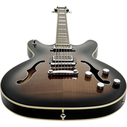 Hagstrom Viking Deluxe Baritone Electric Guitar - Cosmic Black Burst