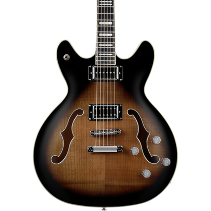Hagstrom Viking Deluxe Baritone Electric Guitar - Cosmic Black Burst