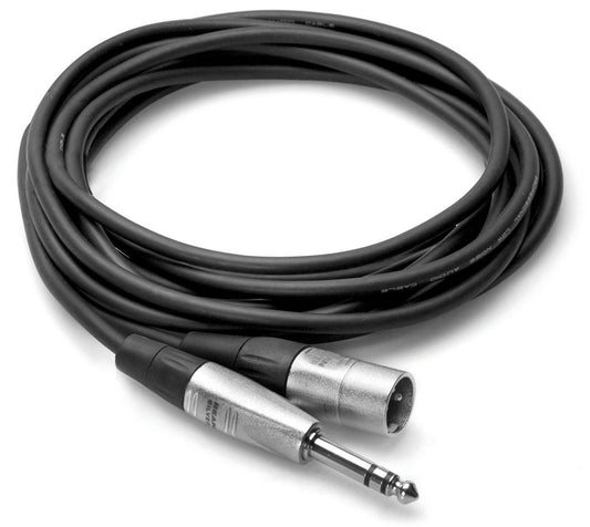 Hosa HSX-050 Pro Balanced Interconnect, REAN 1/4"" In TRS to XLR Male, 50ft