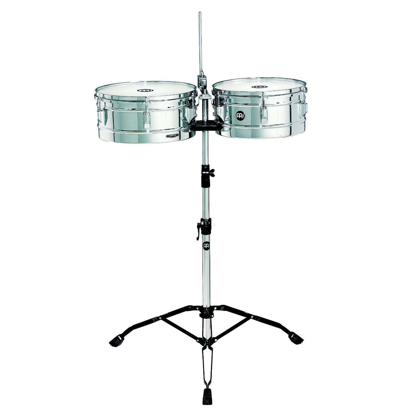 Meinl HT1314CH Headliner Series Steel Timbales W/Stand & Cowbell Holder