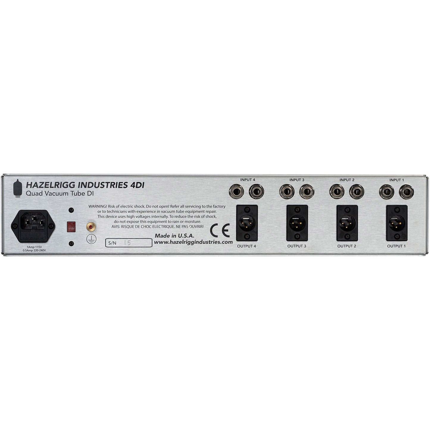 Hazelrigg Industries 4DI Vacuum Tube 4-Channel Direct Injection Box