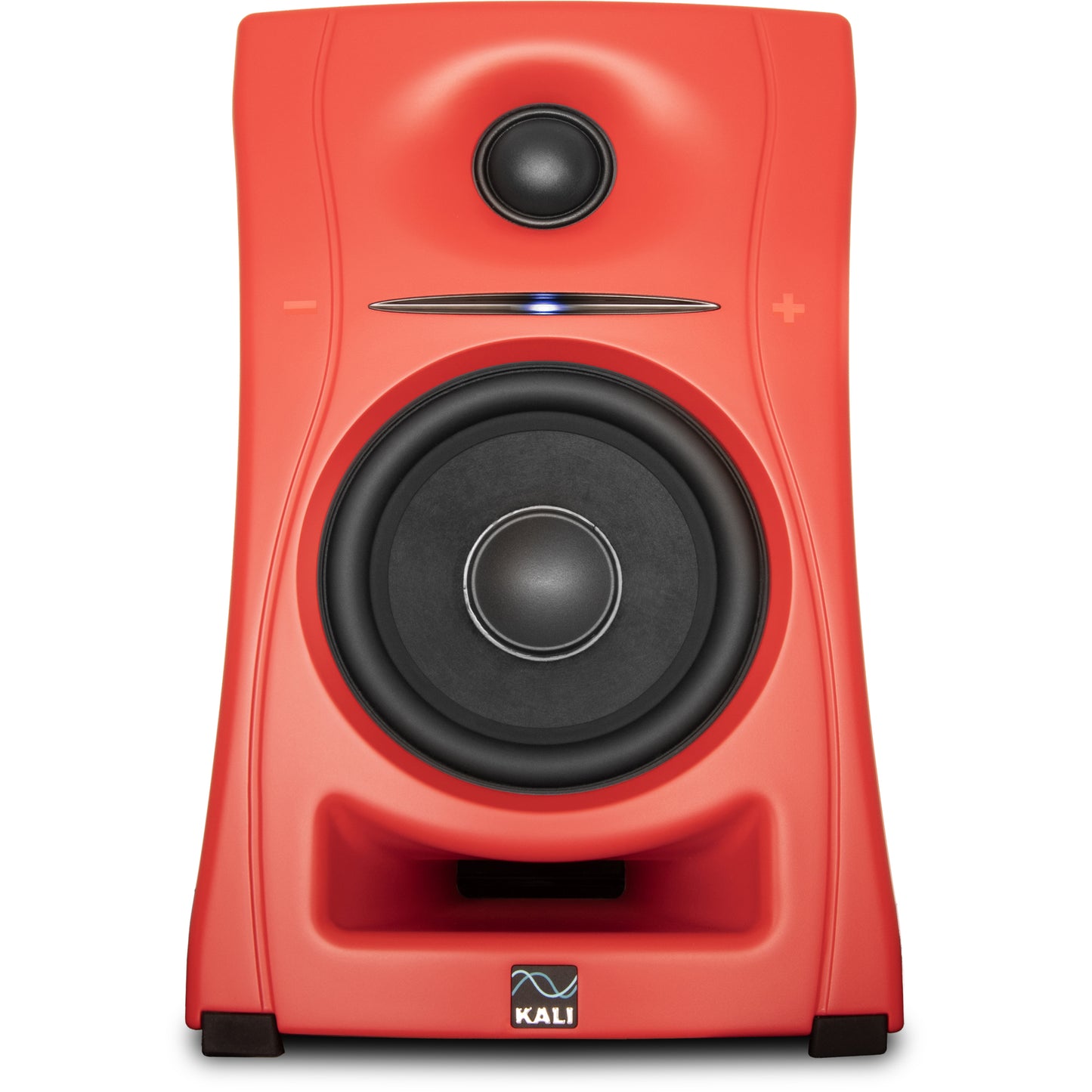 KALI AUDIO LP-UNF-R 4” Ultra Nearfield Powered Monitor System w/Bluetooth - Boundary Compensation EQ Settings - for Mixing, Recording, Audio Production - USB-C, TRS, RCA Inputs Red (Pair)