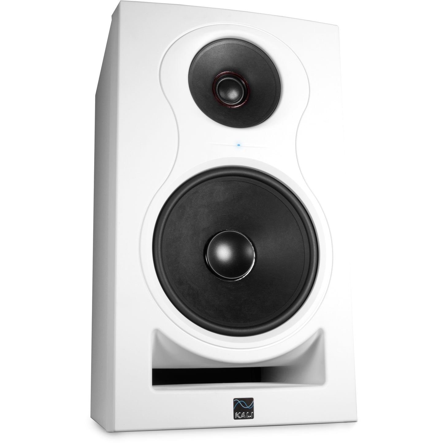 KALI AUDIO IN-8W V2 8" Powered 3-way Studio Monitor - 140W Speaker System - Boundary Compensation EQ Settings - For Mixing, Recording, Audio Production - XLR, TRS, RCA Inputs - Single, White