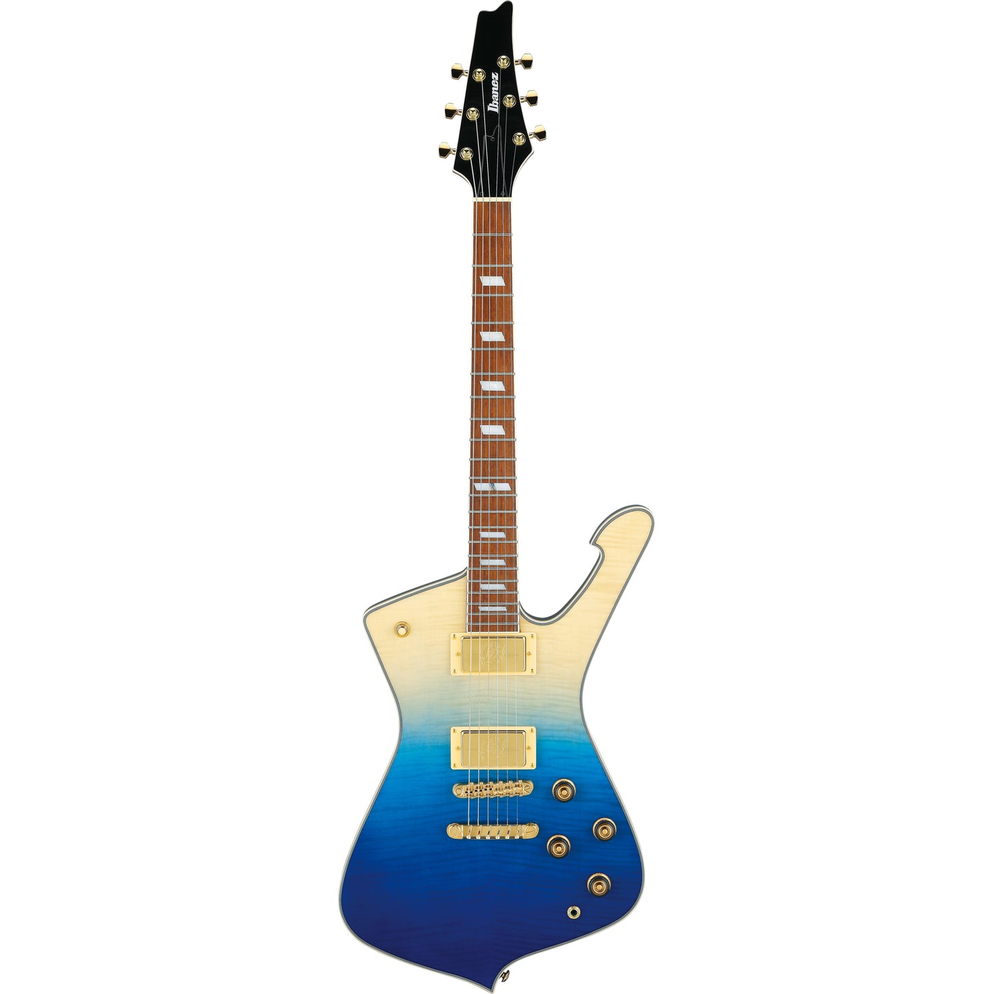Ibanez IC420FM Iceman 6-String Electric Guitar - Transparent Blue Gradation