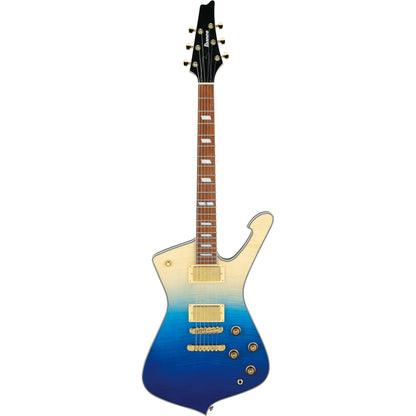 Ibanez IC420FM Iceman 6-String Electric Guitar - Transparent Blue Gradation
