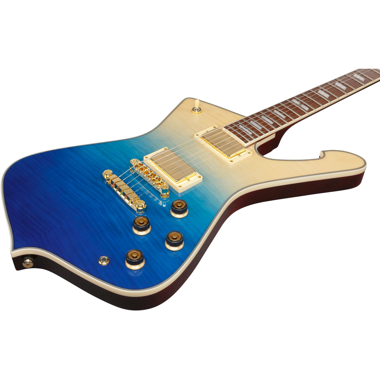 Ibanez IC420FM Iceman 6-String Electric Guitar - Transparent Blue Gradation