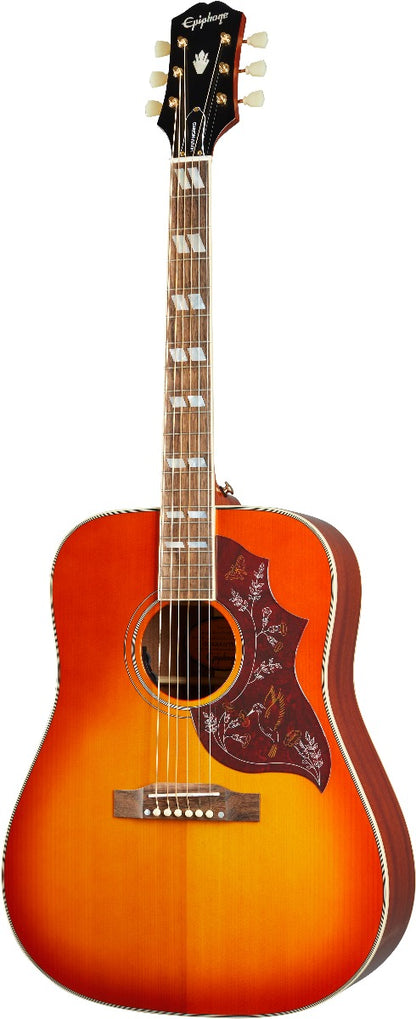 Epiphone Inspired By Gibson Hummingbird Acoustic Guitar, Aged Cherry Sunburst