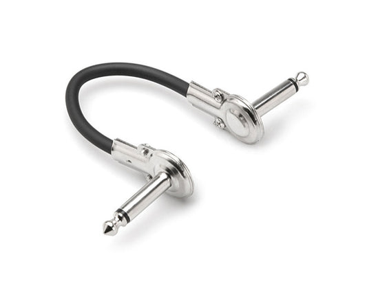 Hosa IRG-101 Guitar Patch Cable, Low-profile Right-angle to Same, 1ft