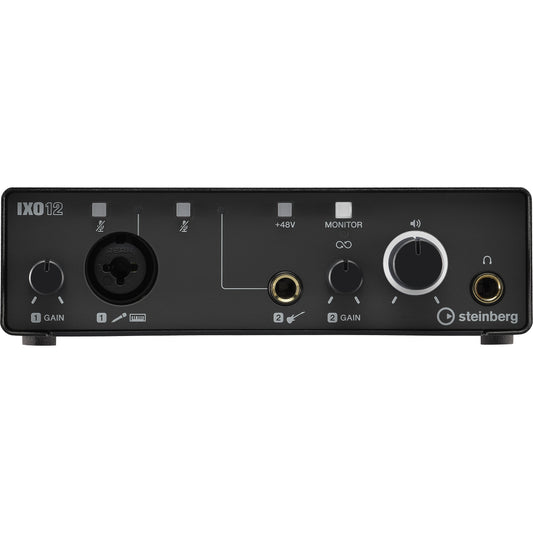 Steinberg IXO12 2 x 2 USB 2.0 Audio Interface with One Mic Preamp - Black