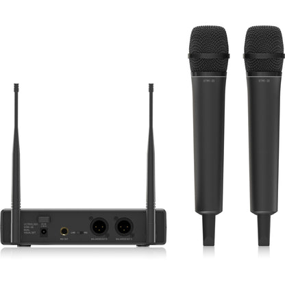 Behringer XTM1-35 DUAL VOCAL SET - UHF Wireless System with 2 Handheld Microphones