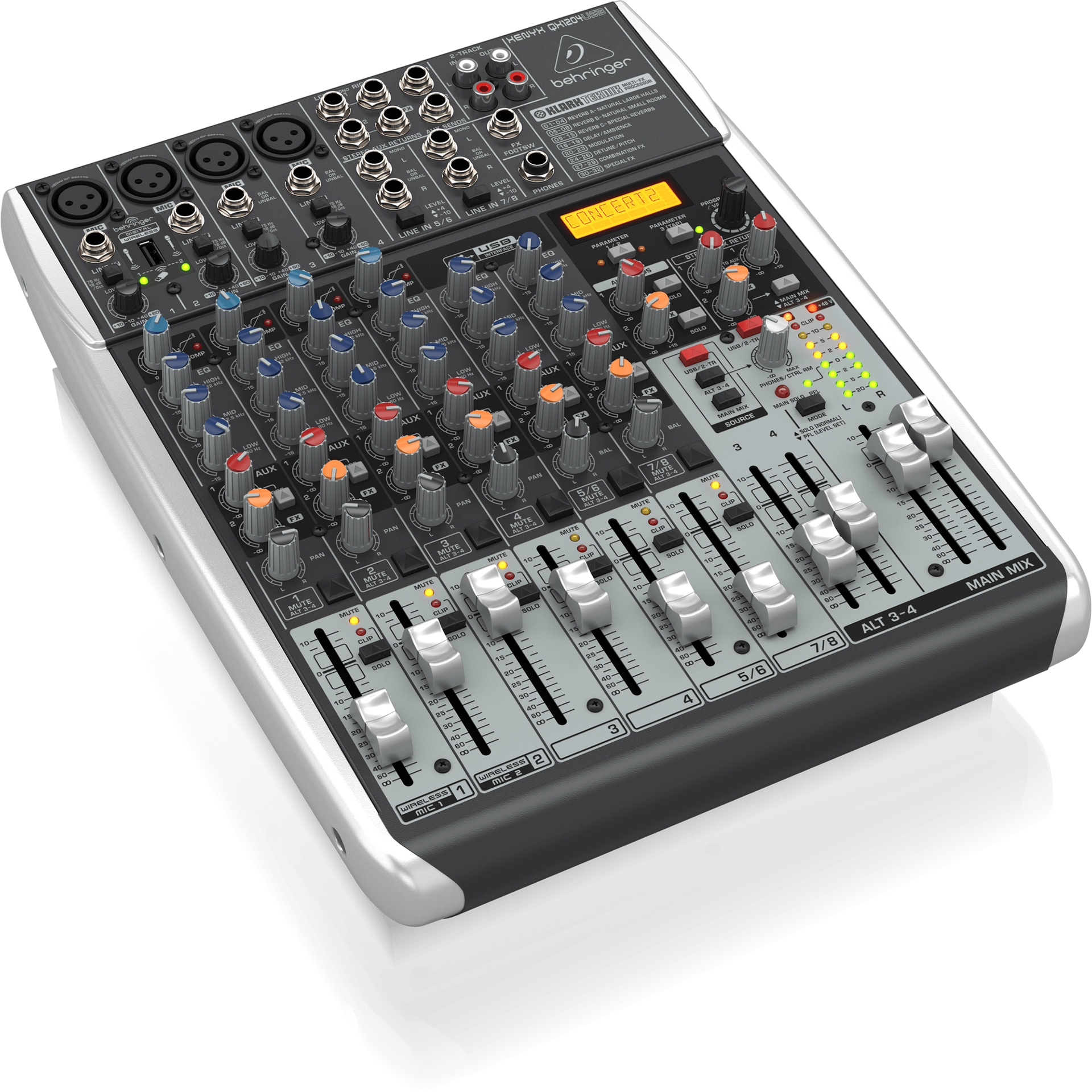 Behringer Xenyx QX1204USB Mixer with USB and Effects – Alto Music Behringer Xenyx QX1204USB Mixer with USB and Effects – Alto Music