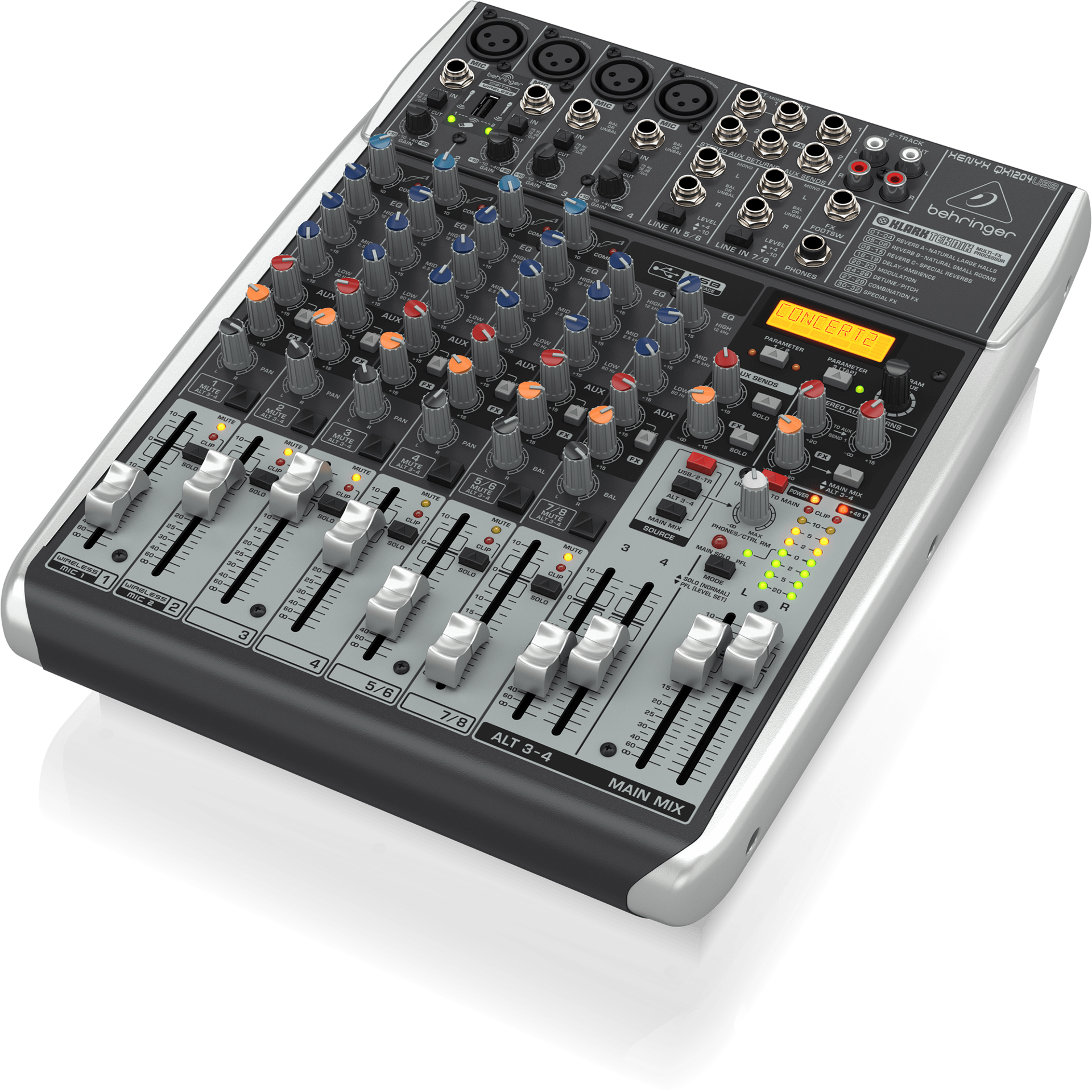 Behringer Xenyx QX1204USB Mixer with USB and Effects – Alto Music Behringer Xenyx QX1204USB Mixer with USB and Effects – Alto Music