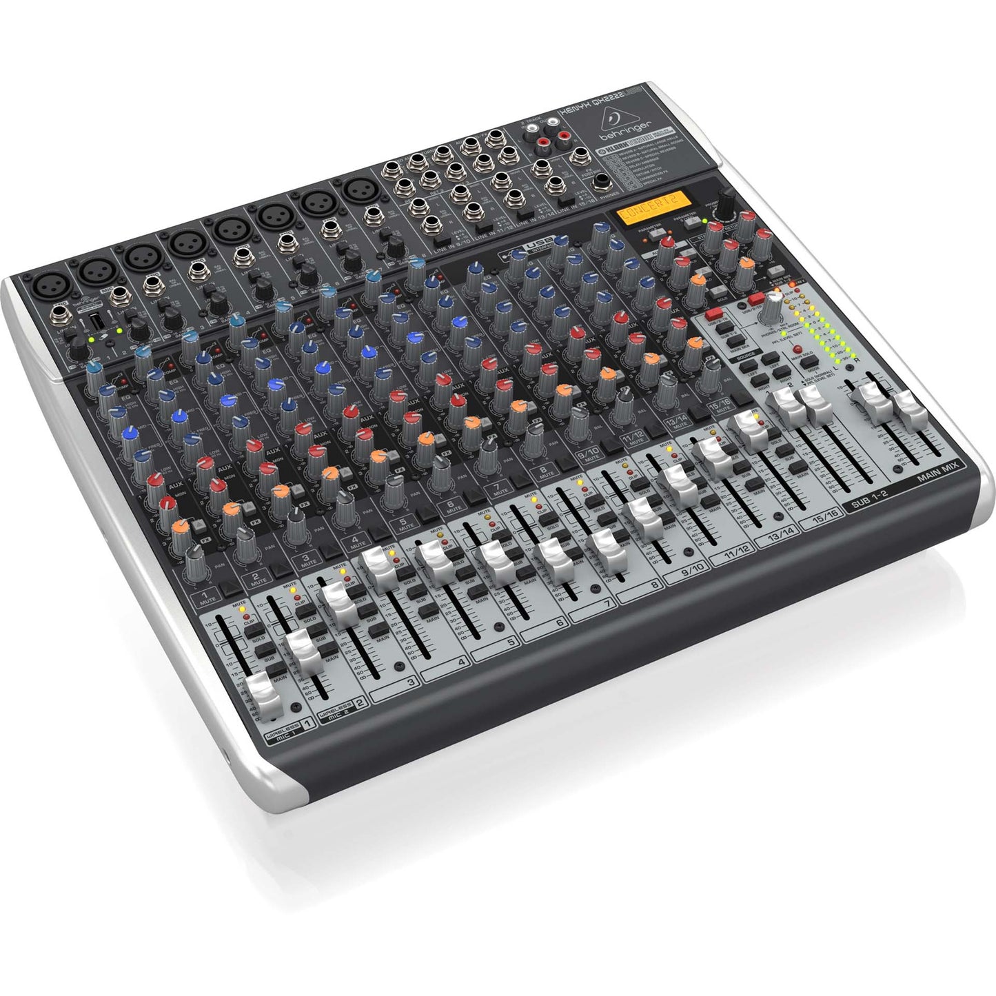 Behringer XENYX QX2222USB 22-Input USB Audio Mixer with Effects