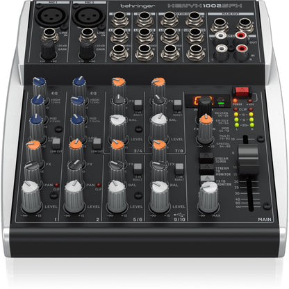 Behringer Xenyx 1002SFX 10-Channel Analog Streaming Mixer