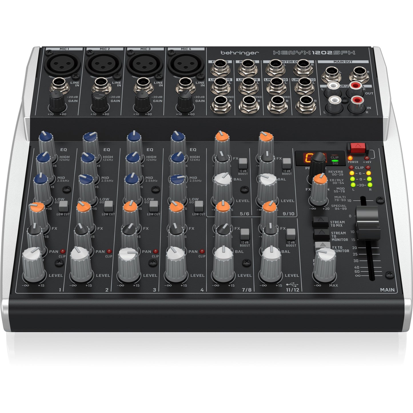 Behringer Xenyx 1202SFX 12-channel Analog Streaming Mixer