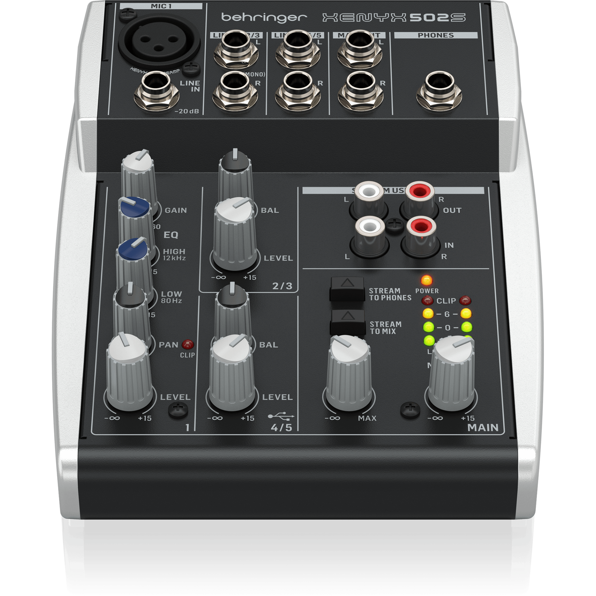 Behringer Xenyx 502S 5-Channel Analog Streaming Mixer – Alto Music Behringer Xenyx 502S 5-Channel Analog Streaming Mixer – Alto Music