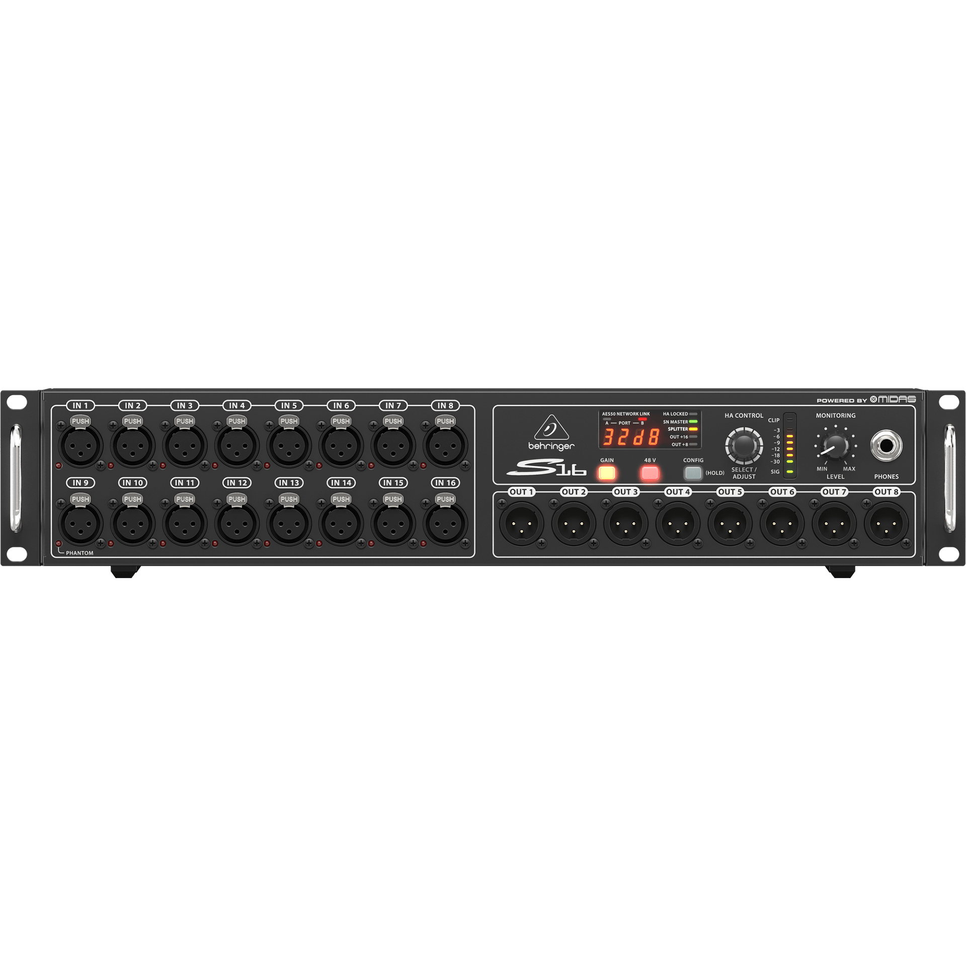 Behringer S16 Digital Snake Personal Monitor System – Alto Music Behringer S16 Digital Snake Personal Monitor System – Alto Music