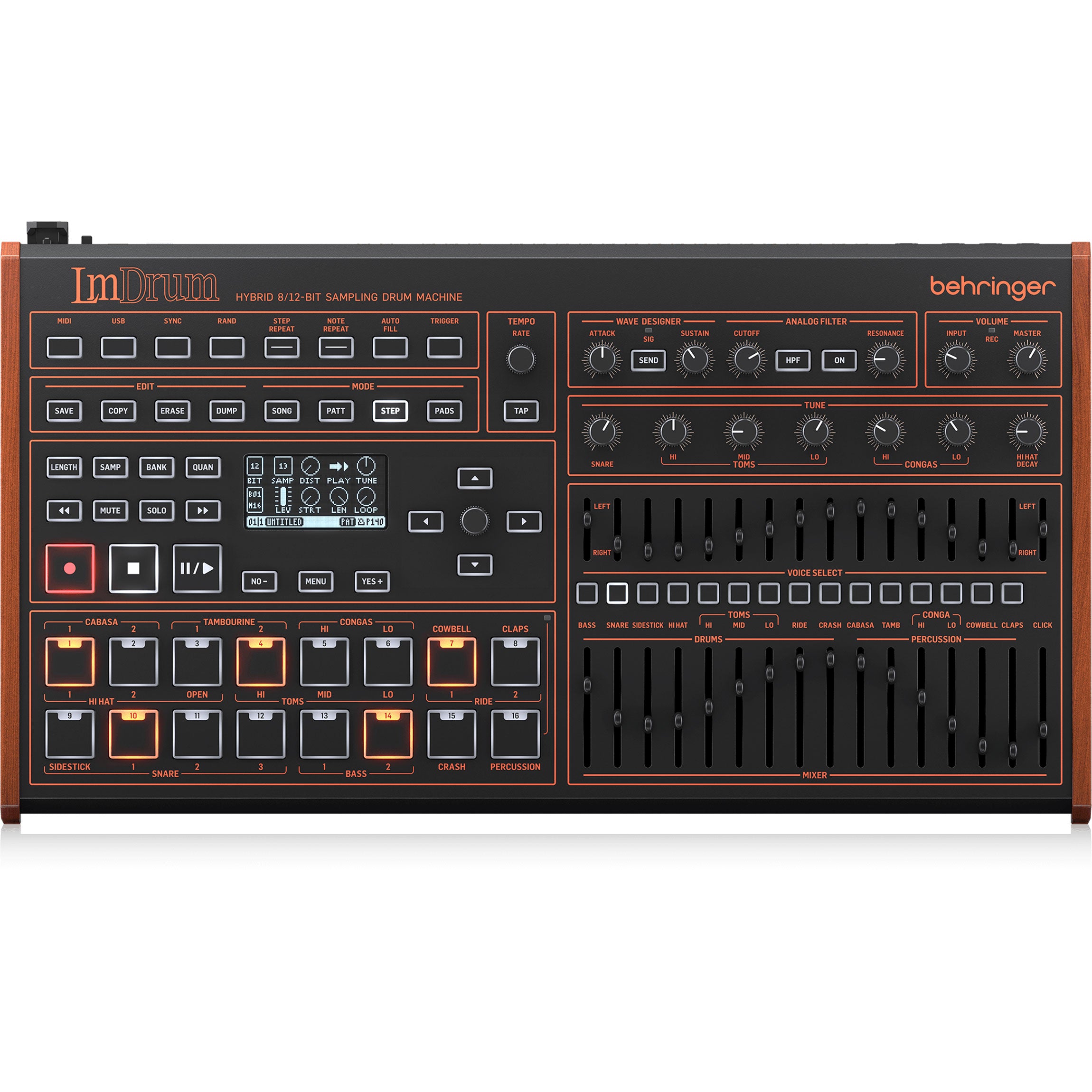 Behringer LM DRUM - vista superior