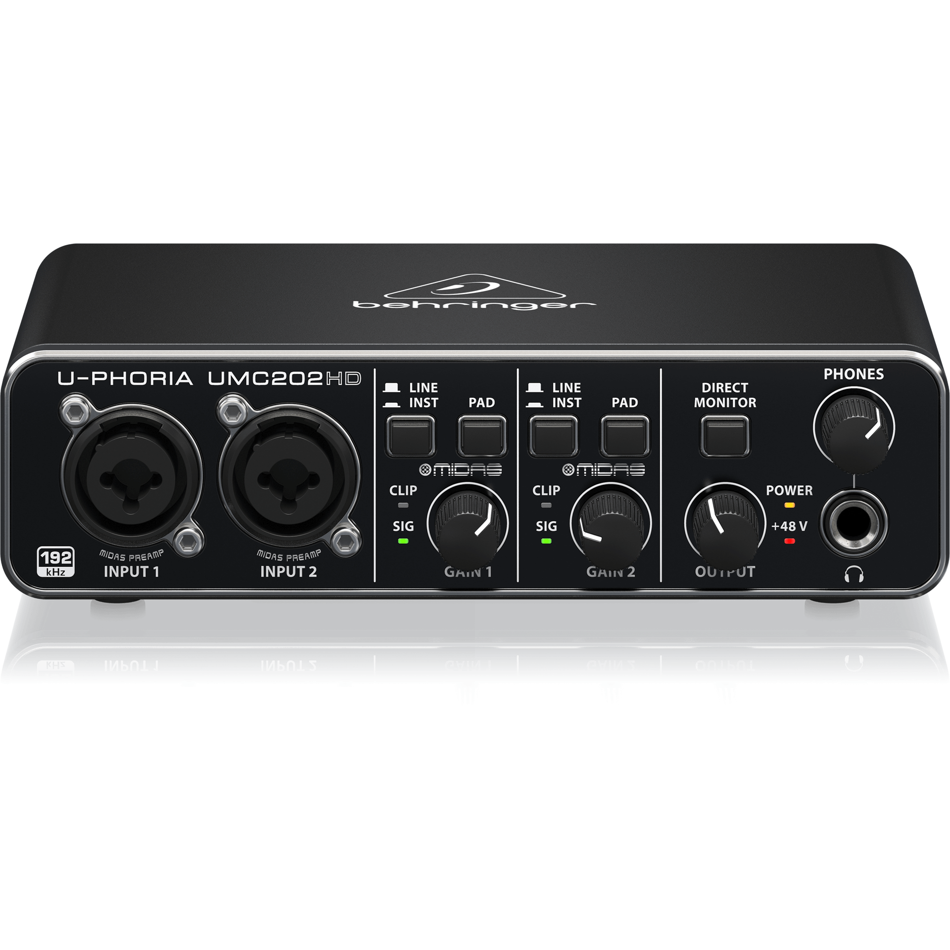 Behringer U-PHORIA UMC202HD - USB 2.0 Audio Interface – Alto Music Behringer U-PHORIA UMC202HD - USB 2.0 Audio Interface – Alto Music