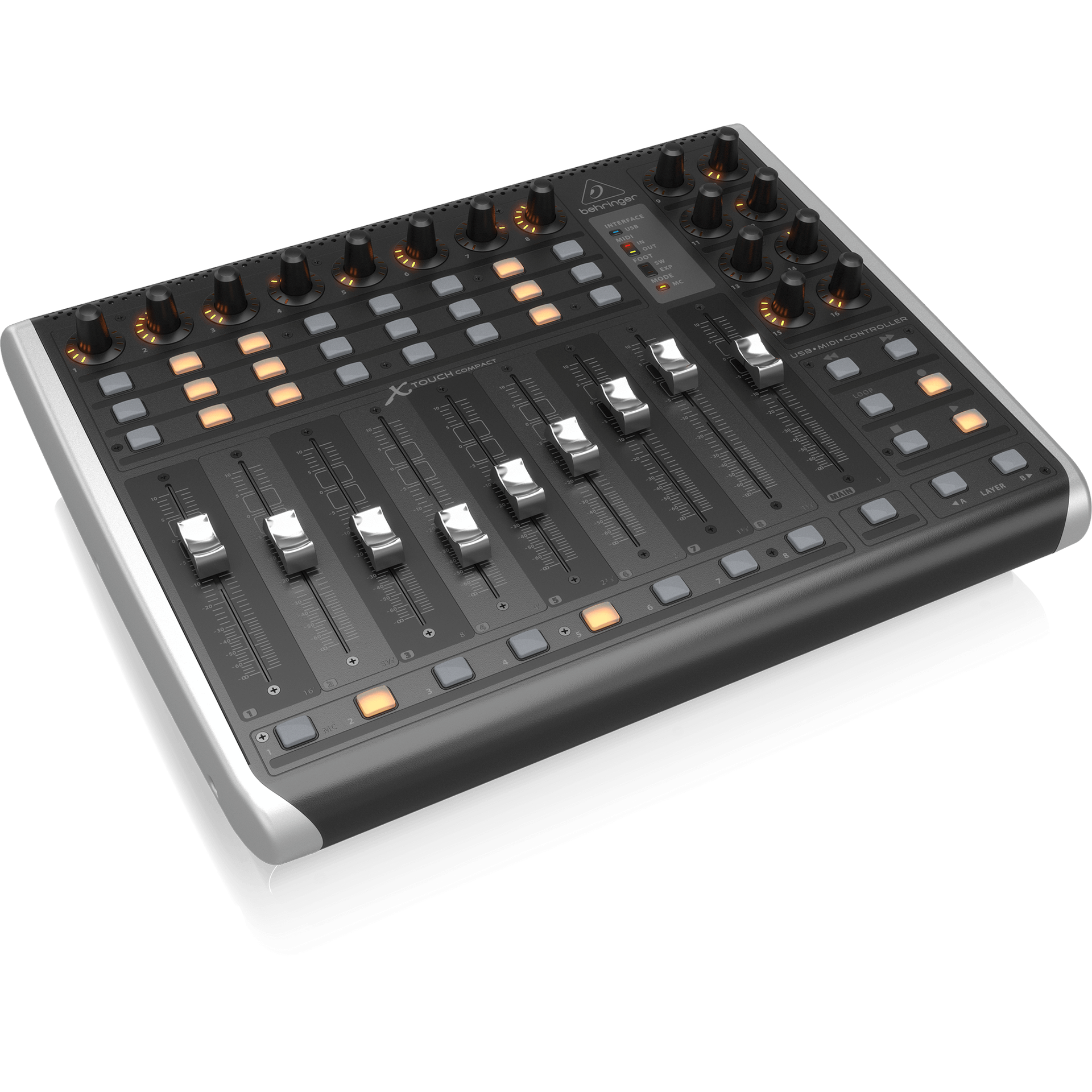 Behringer X-Touch Compact Universal USB/MIDI Controller – Alto Music Behringer X-Touch Compact Universal USB/MIDI Controller – Alto Music