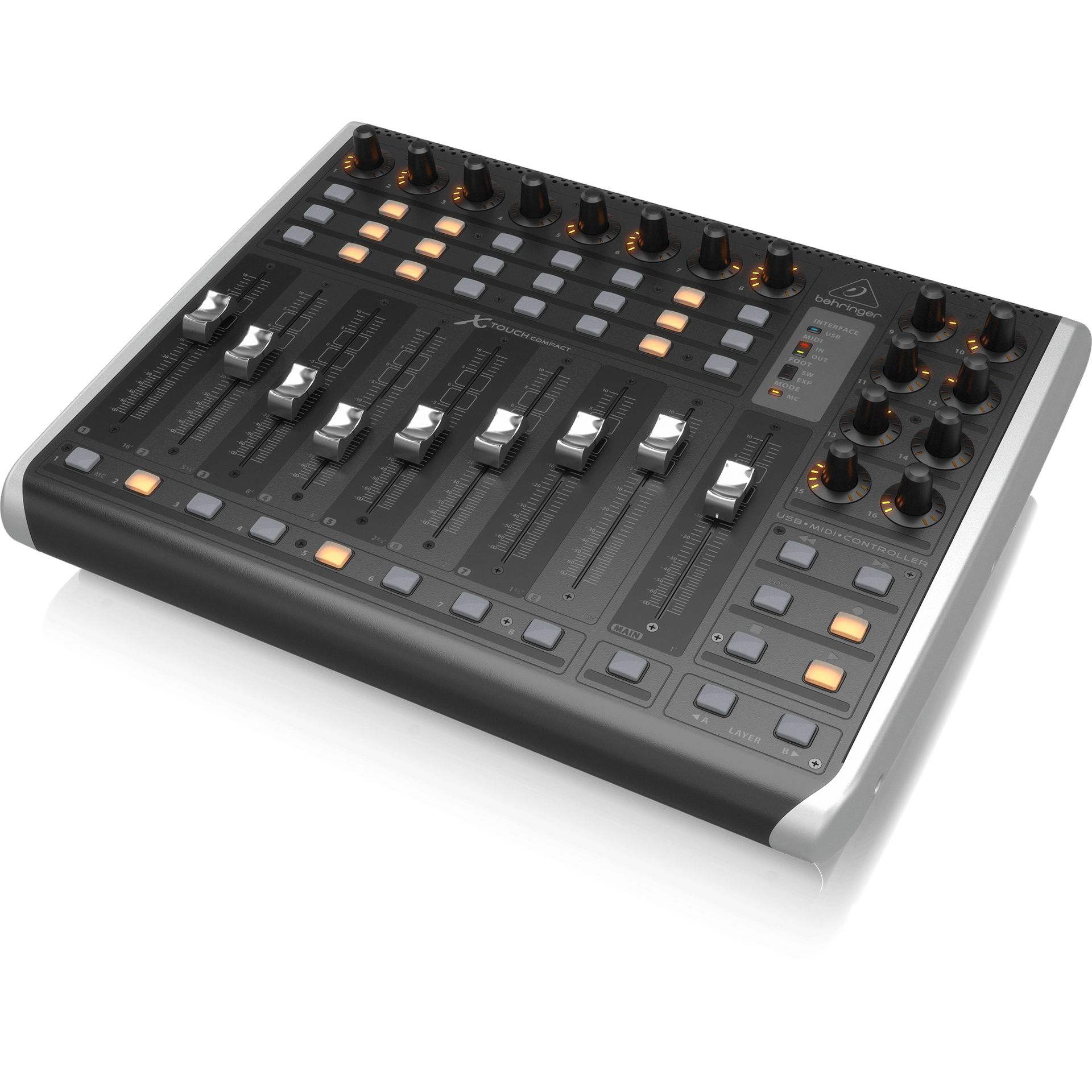 Behringer X-Touch Compact Universal USB/MIDI Controller – Alto Music Behringer X-Touch Compact Universal USB/MIDI Controller – Alto Music