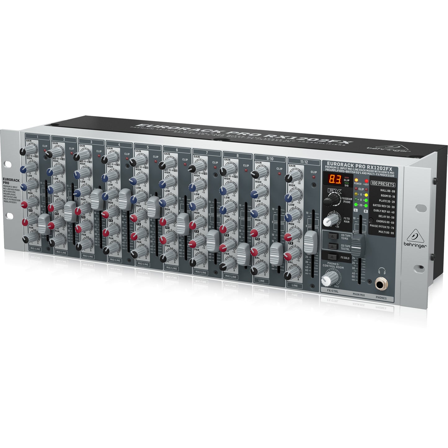 Eurorack Rackmount Behringer Eurorack Pro RX1202FX V2 Rackmount Mixer with Effects – Alto ...