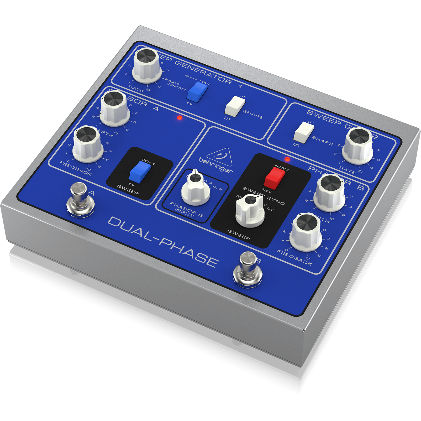 Behringer DUAL-PHASE デュアルフェーズエフェクター Behringer DUAL-PHASE Dual Phase Shifter with 12 Opto