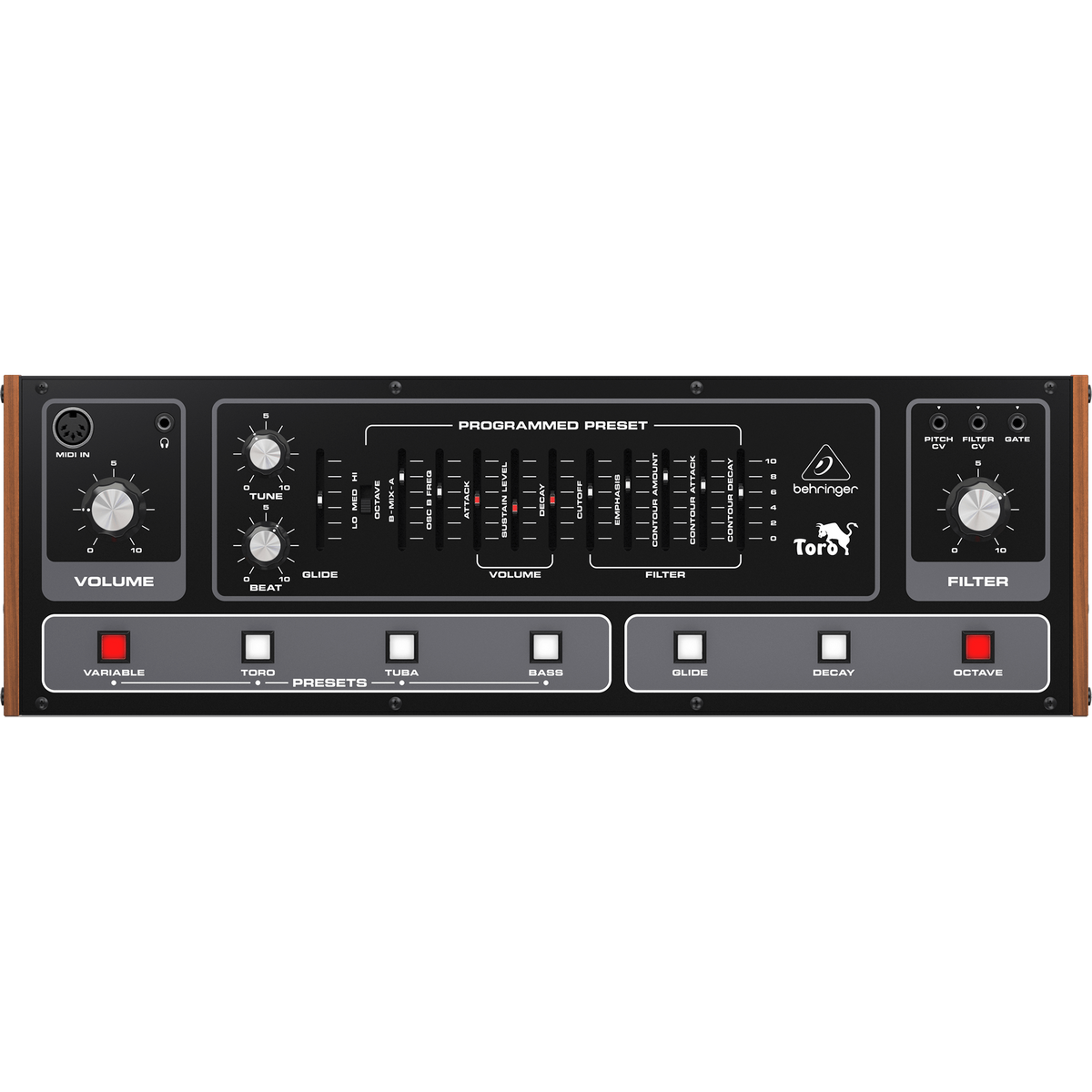 behringer bass synth pedal TORO Analog Synthesizer Thinsulate Handschuhe reverb_push_022426 Use the DIRECT knob Color:Battleship Mirror Silver Lens