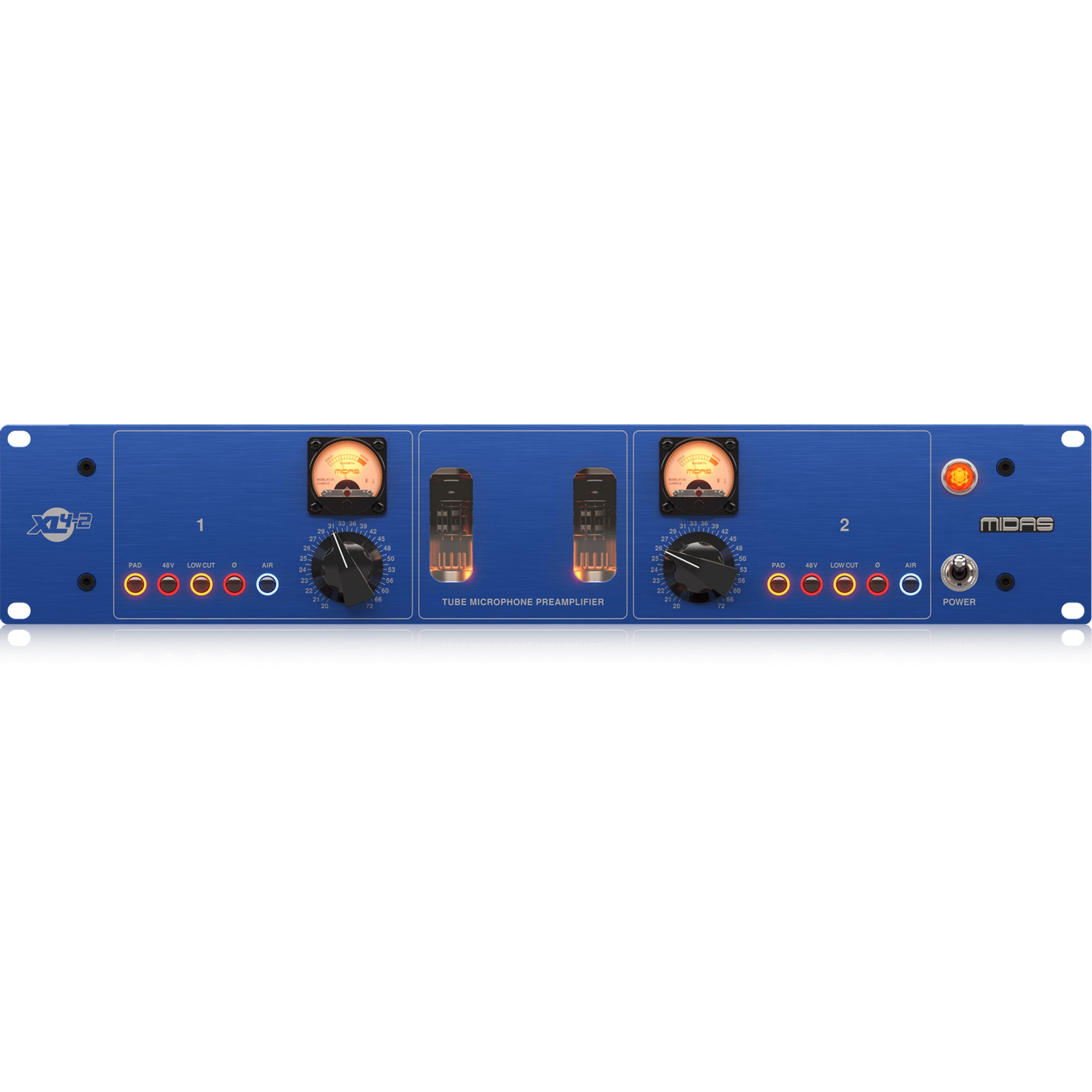 Midas XL4-2 2-Channel Vacuum Tube Mic Preamp – Alto Music