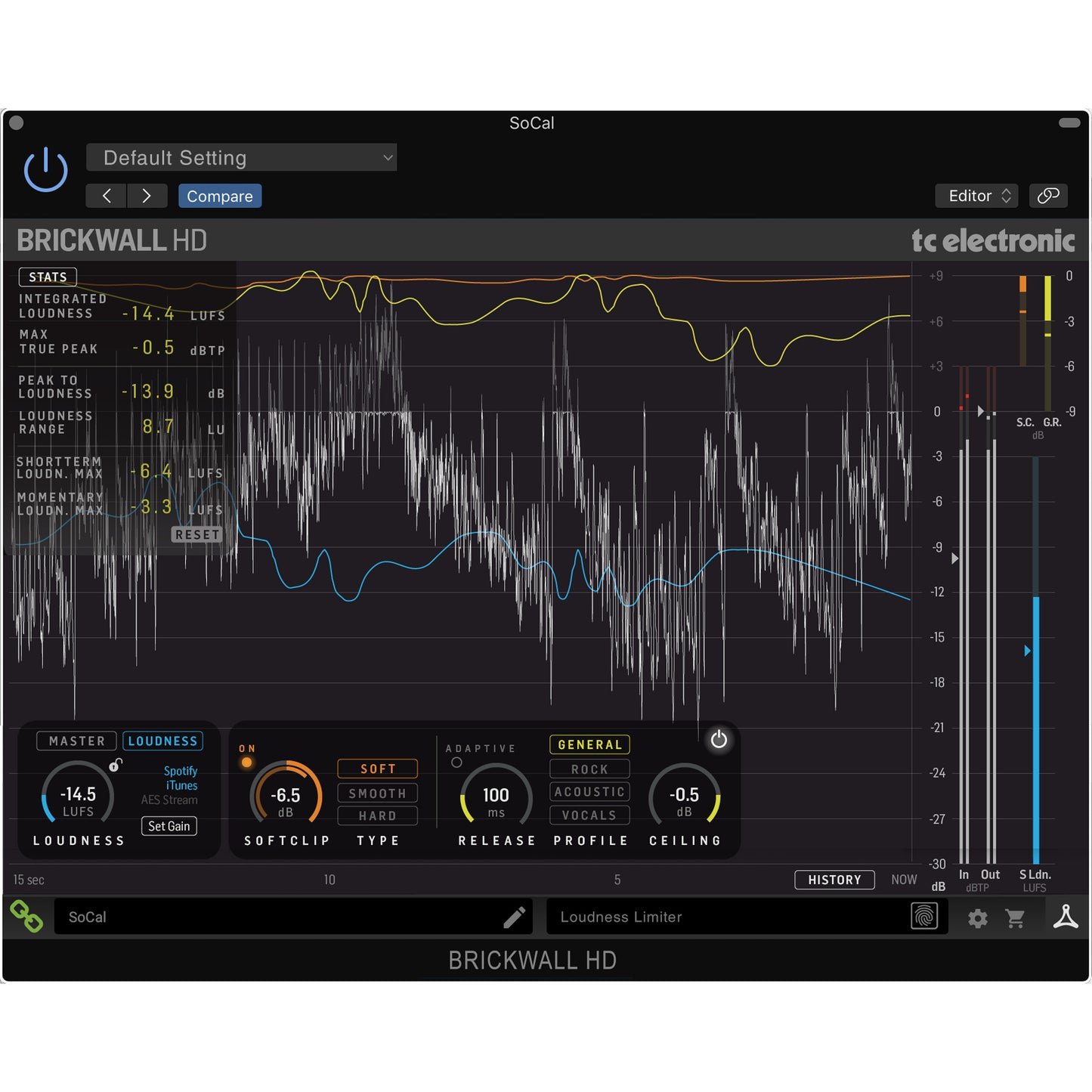 TC Electronic Brickwall HD Mastering Limiter Plugin