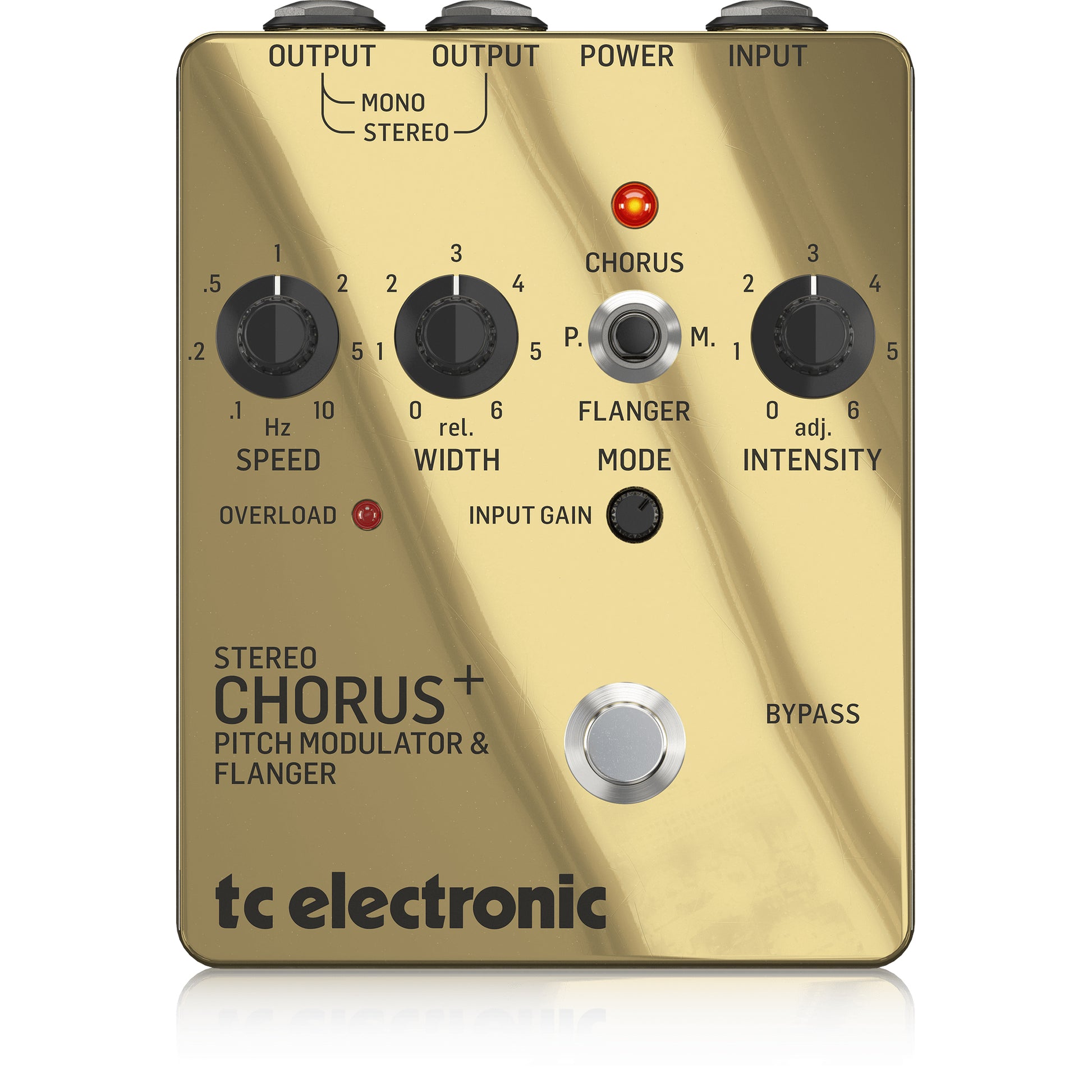 chorus flanger pedal TC Electronic SCF SE Gold Stereo Chorus Flanger Pedal