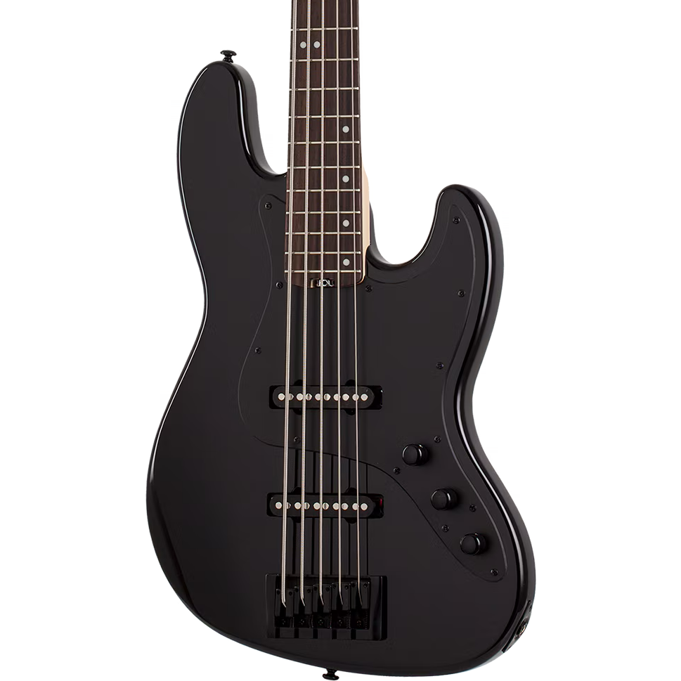 Schecter J-5 5-String Electric Bass - Gloss Black
