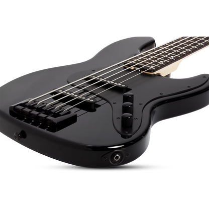 Schecter J-5 5-String Electric Bass - Gloss Black