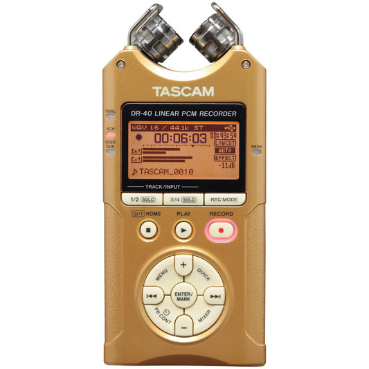 Tascam DR-40 Portable Digital Recorder - Vintage Gold