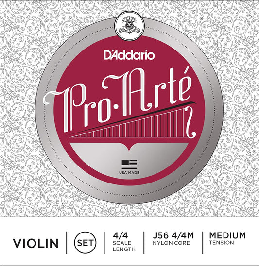 D'Addario J56 Pro-Arté Violin 4/4 Scale Medium Tension Set