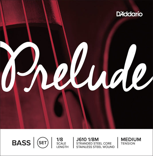 D'Addario Prelude Bass String Set 1/8 Scale Medium Tension