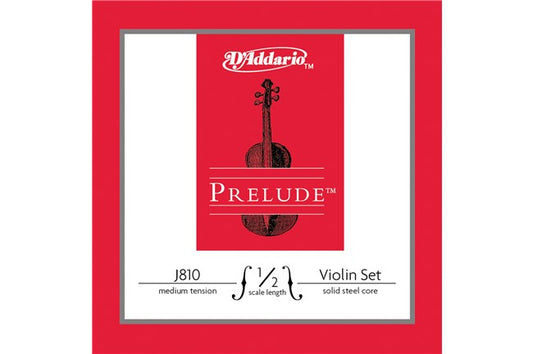 D Addario J810 Prelude Violin 1/2 Scale Medium Tension